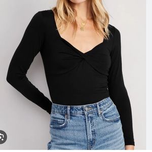 Old Navy fitted twist front tee